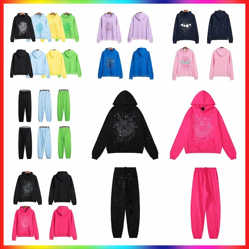 Spider Hoodie Sweatshirts Men Woman Hoodie Spyder Hoodie Sweatshirts Pink Hoodie Young Thug Hooded Web Tracksuit Pullover Spyderhoodie Trousers Hoodie979