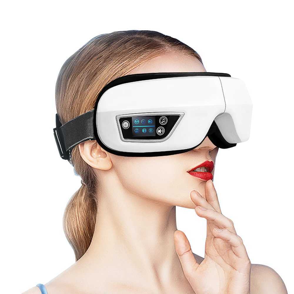 Electric Eye Massager With Heat Vibration Bluetooth Music Massage Relax Glasses DC Eyes Care DeviceXJ250224