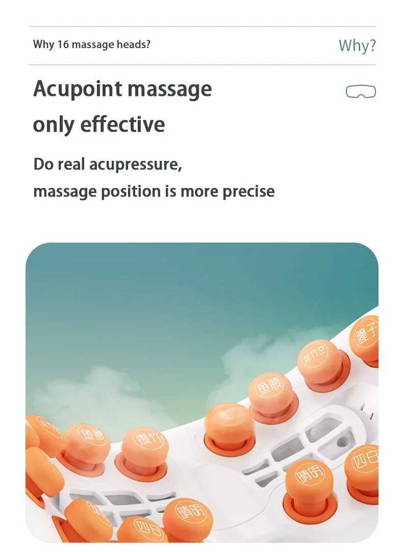 Smart Nano Steam Eye Massager Eye Care Instrument Atomizing Eye Massager Point Acupressure Massager Relieve Fatigue Dark CirclesXJ250224