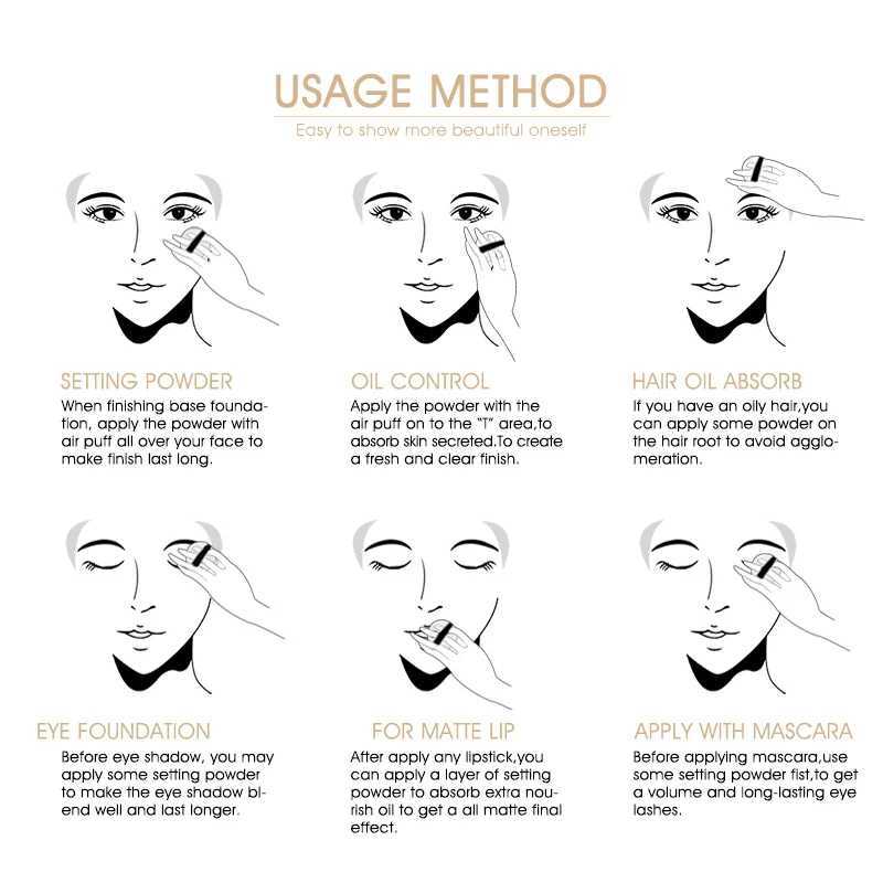 IMAGIC new makeup powder waterproof oil control waterproof foundation invisible brightening skin cosmeticXJ250224