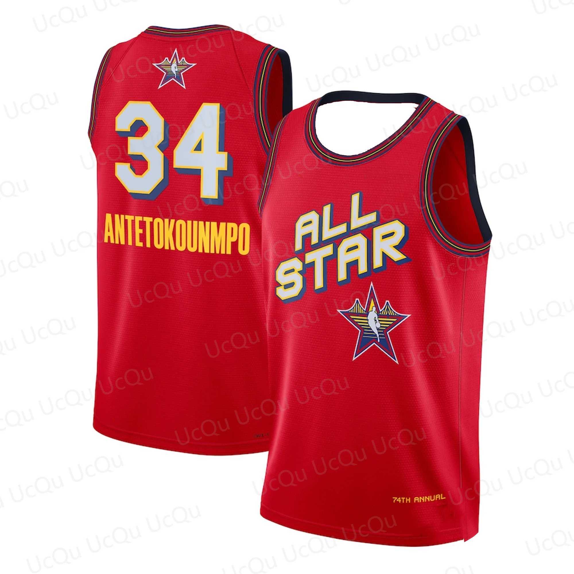 Men's Tank Tops 2025 All-Star New Arriavl Antetokounmpo #34 Basketball Edition Vest Fans Kit Jersey Basketball Game Swingman Player Jersey z250223