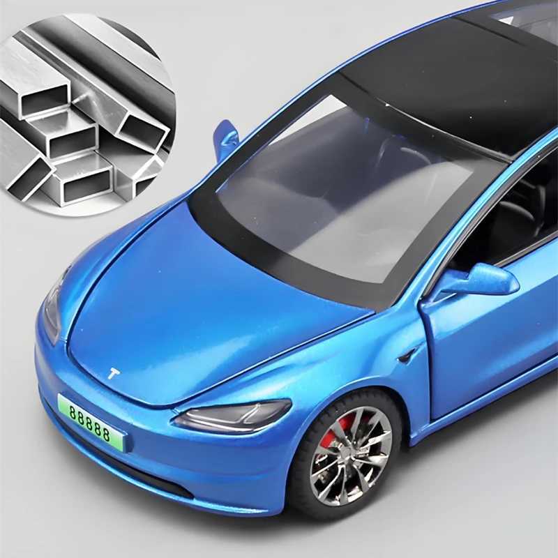 1 32 2024 Type 3 Alloy Die Casting Metal Toy Car Model High Silation Sound and Light Series Childrens Gifts Free shipping