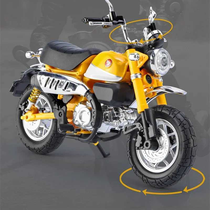 1 12 Honda 125 Alloy Sports Diecast Street Racing Motorcycle Model Silation Sound Light Kids Toys Gift Free shipping