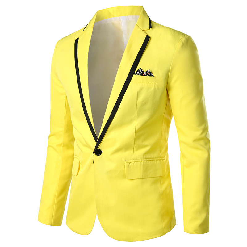 V223Elegant Long Sleeved Slim Fit Business Suit Jacket - Ideal for Everyday Wear Throughout the Year