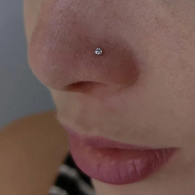 10pcs 18G 20G Nose Piercing CZ Crystal Piercing Nose Studs Women Nose Ring Nariz Piercing Body Jewelry Wholesale 250221