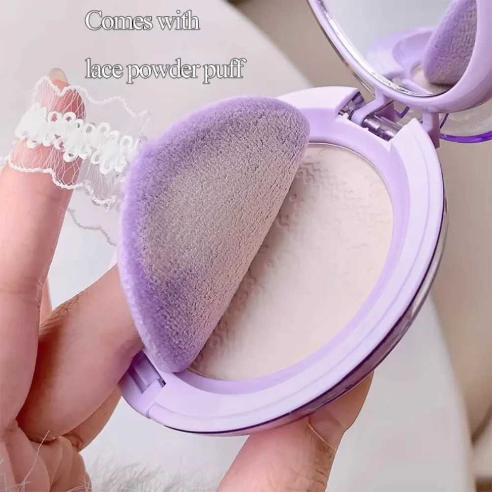 Embossed Feather Soft Honey Powder Cake Light Delicate Concealer Oil Control Makeup Invisible Pores On Lasting Face MakeupXJ250224