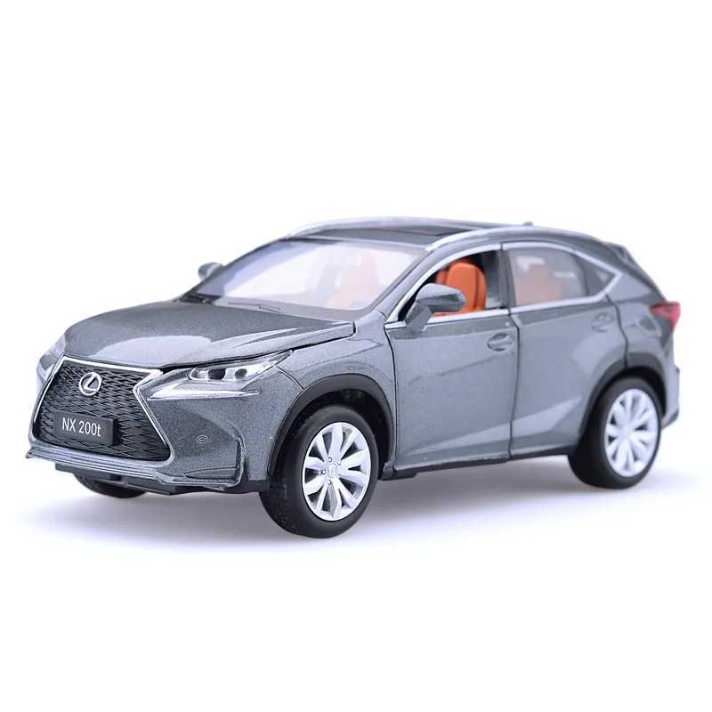 1 32 NX200T SUV Alloy Diecasts Metal Vehicles Car Model Silation Sound Light Collection Toy Gift Free shipping