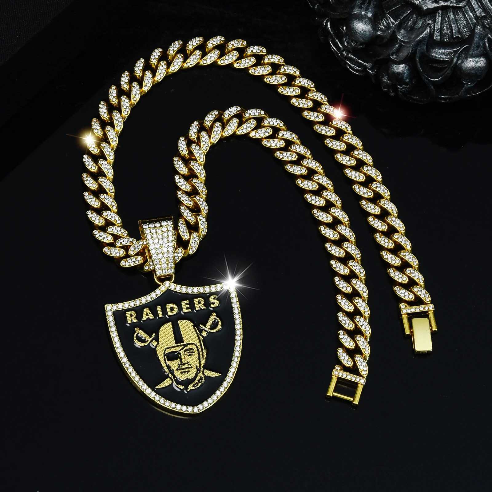 Fashion Sport Team Pendant New Shiny Cuban Chain 20in Necklace Perfect for Gem Party Gift X250224