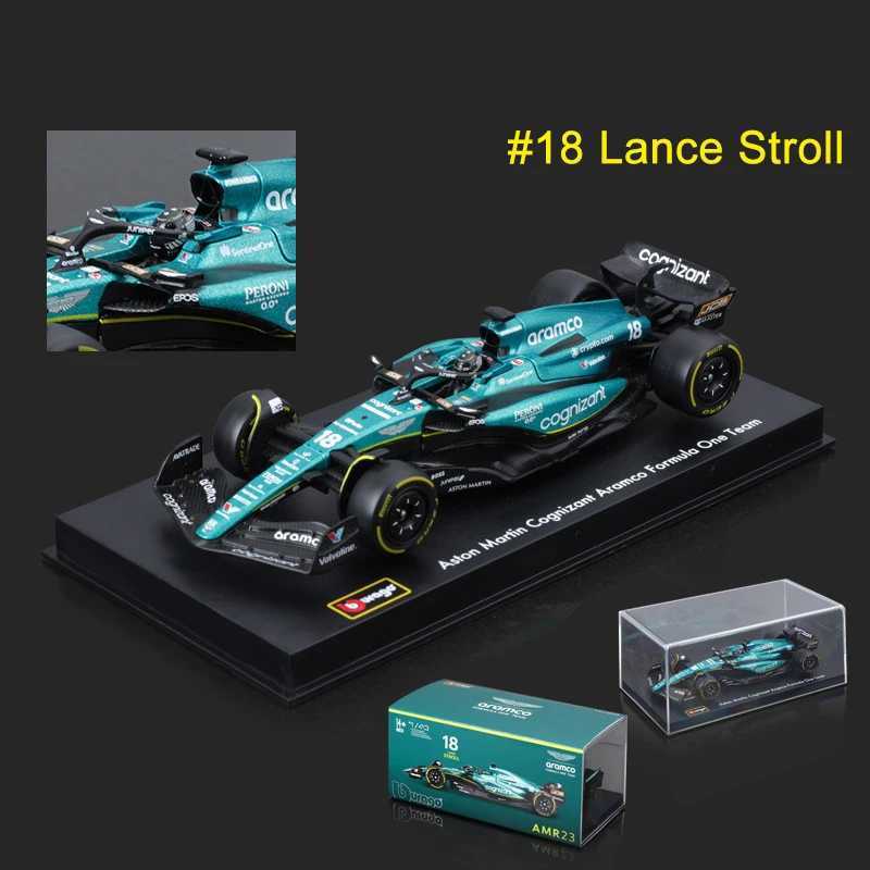 Bburago 1 43 Aston Martin Series AMR23 F1 Racing Alloy Die Casting Model Toy 14# Fernando Alonso 2023 Boy Gift Free shipping