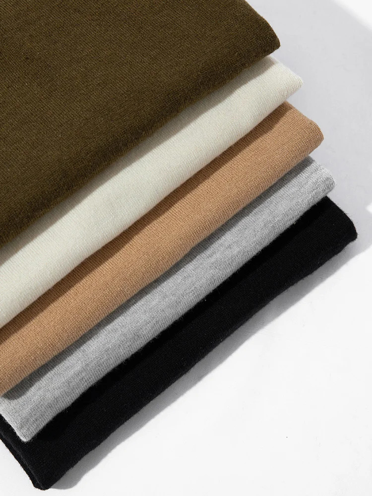 Summer 100% merino sweater mens lapel pullover short sleeve POLO neck sweater loose top knitted clothing plus size T-shirt 250221