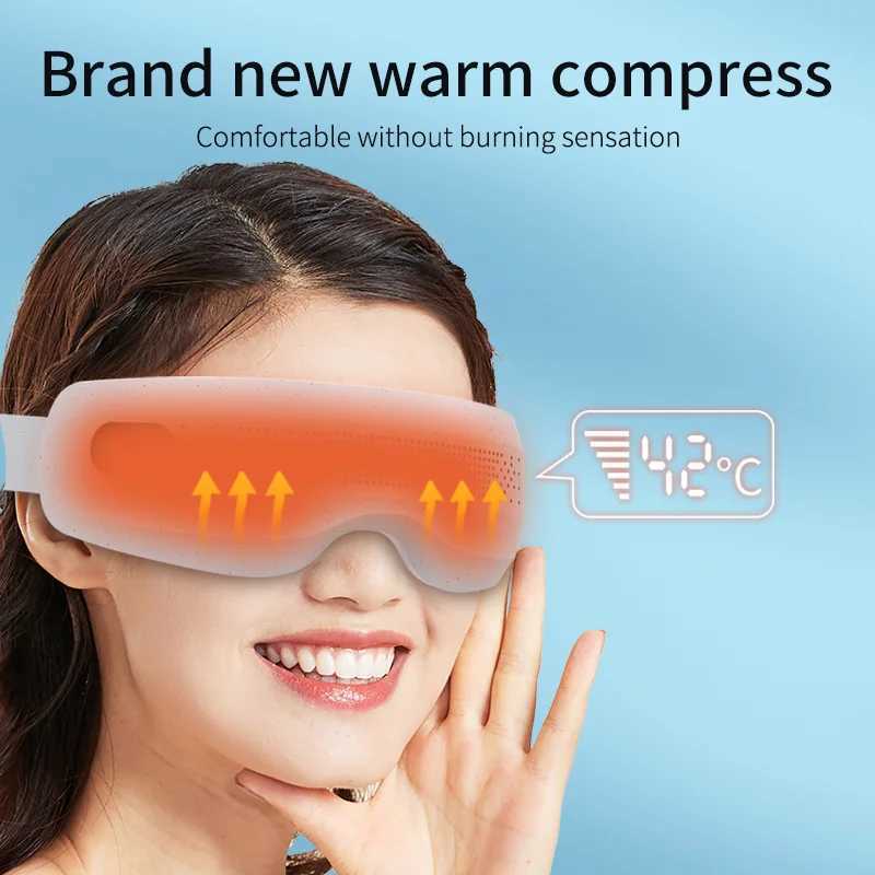 Electric Visible Eye Massager Vibration Acupoint Eye Care Device Hot Compress with Bluetooth for Migraines Relief Improve SleepXJ250224