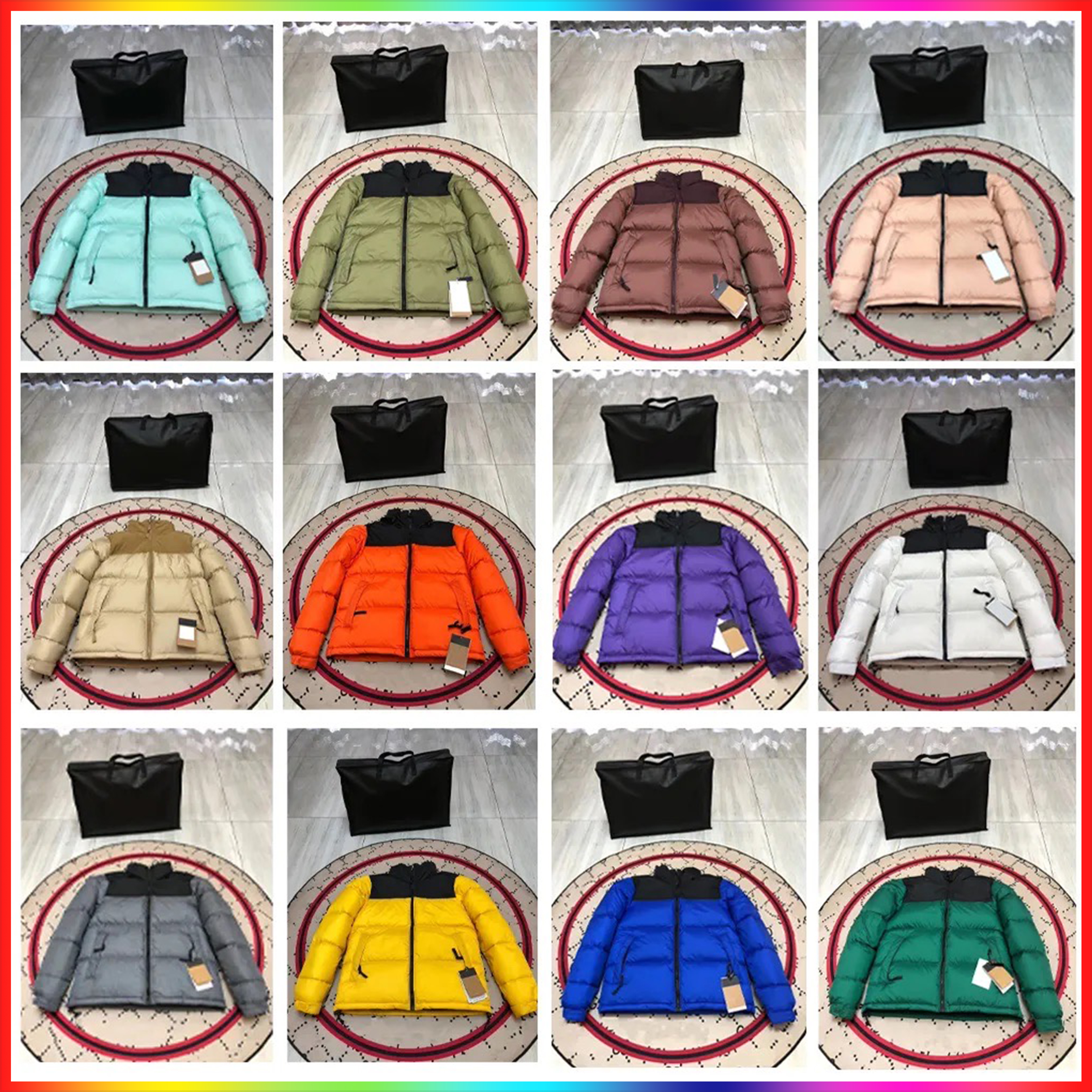 Designer mans down norths puffer jacket womans bodywarmer outdoor feather parka high quality zipper embroidered letters winter thickening outdoor down jackets