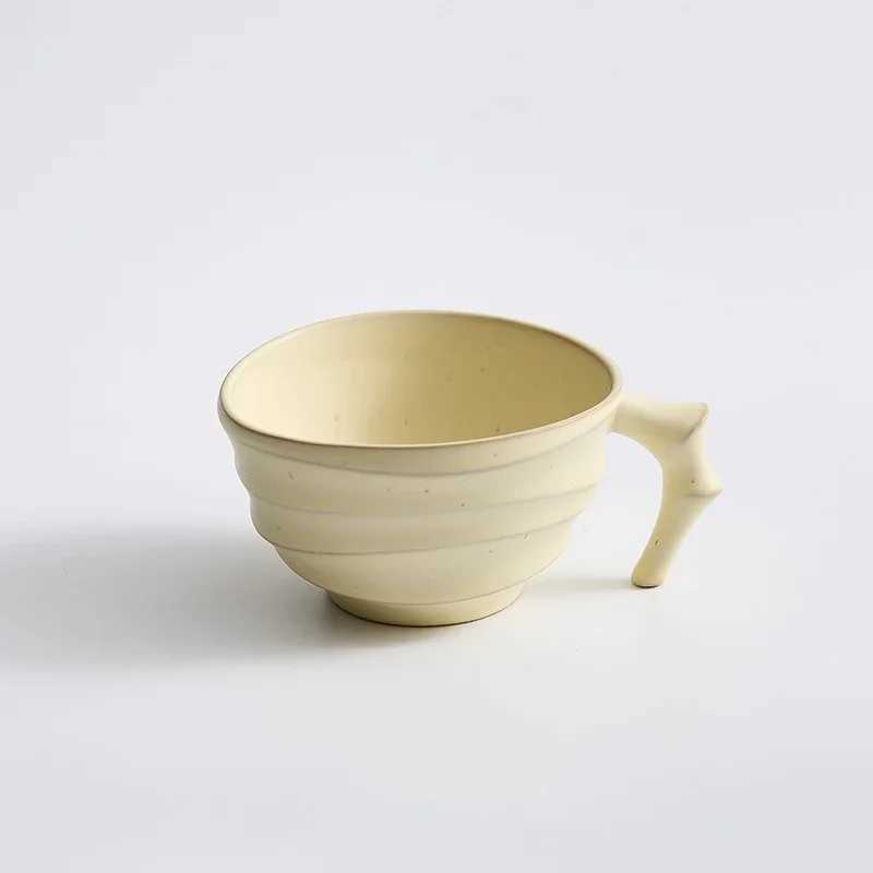 Japanese Vintage Mug 200ml Creative personalized design Coffee Cup Ceramic Mug Milk Breakfast Oatmeal cups Home Office water cupC250224