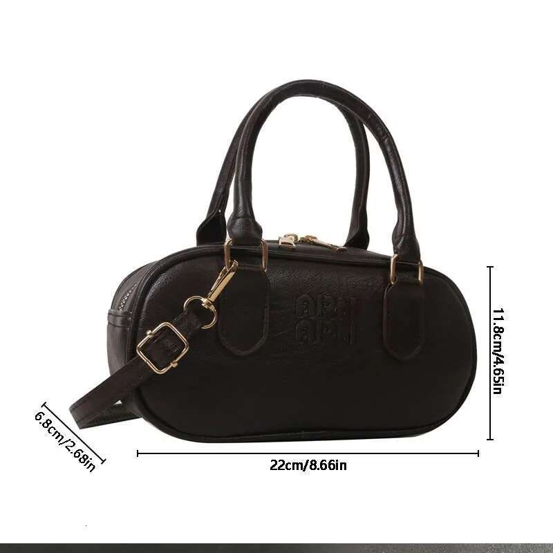 New leisure Handbag Retro Fashion Leather Casual Commuter Pure High Color Designer trend Trendy Shoulder Bag
