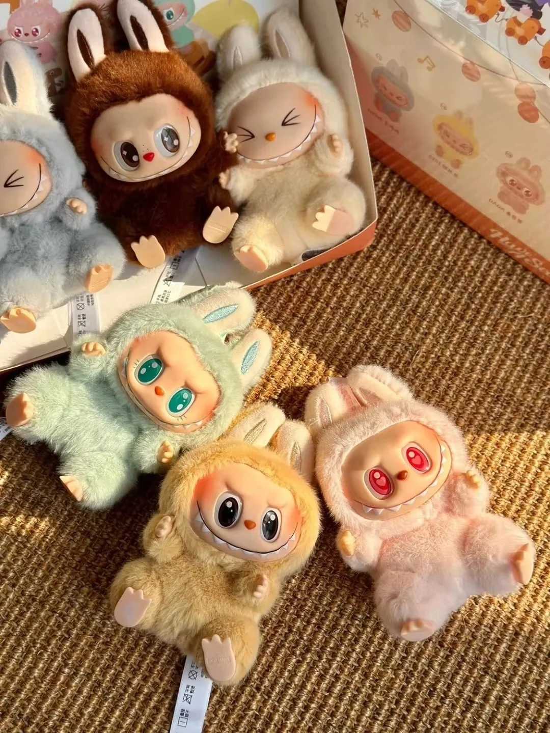 POPMART labubu2.0 THE MONSTERS HAVE A SEAT Sit Party Vinyl Doll Pendant Keychain Blind Box Toy Blind clothing Bag 1 1 ReplicaT250224