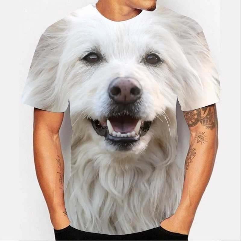 Funny Cute Dogs T-Shirts Animal 3D Print Streetwear Men Women Casual Fashion Oversized T Shirt Harajuku Kids Tees Tops Clothing W250224