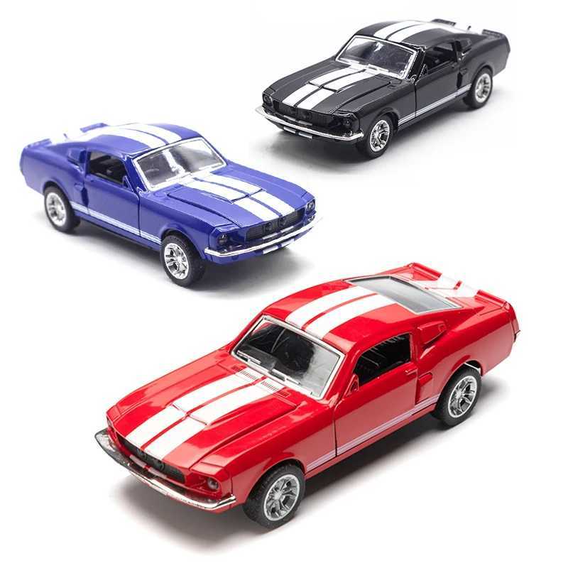1 32 alloy die-casting stang GT ic retro model pull back micro car replica used for childrens collection gifts Free shipping