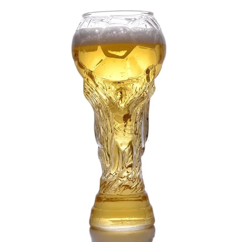 World Cup Beer Glass Creative 450ml 600ml 800ml Hercules Mug Beer Mug Glass Football Cup Crystal Glass Wine Cup Soccer Worl 250224