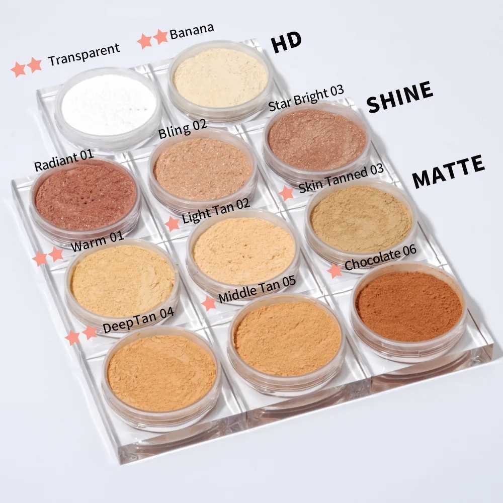 No Face Translucent Loose Setting Powder Shrink Pores Waterproof Matte Makeup Oil-control Professional OEM Banana PowderXJ250224
