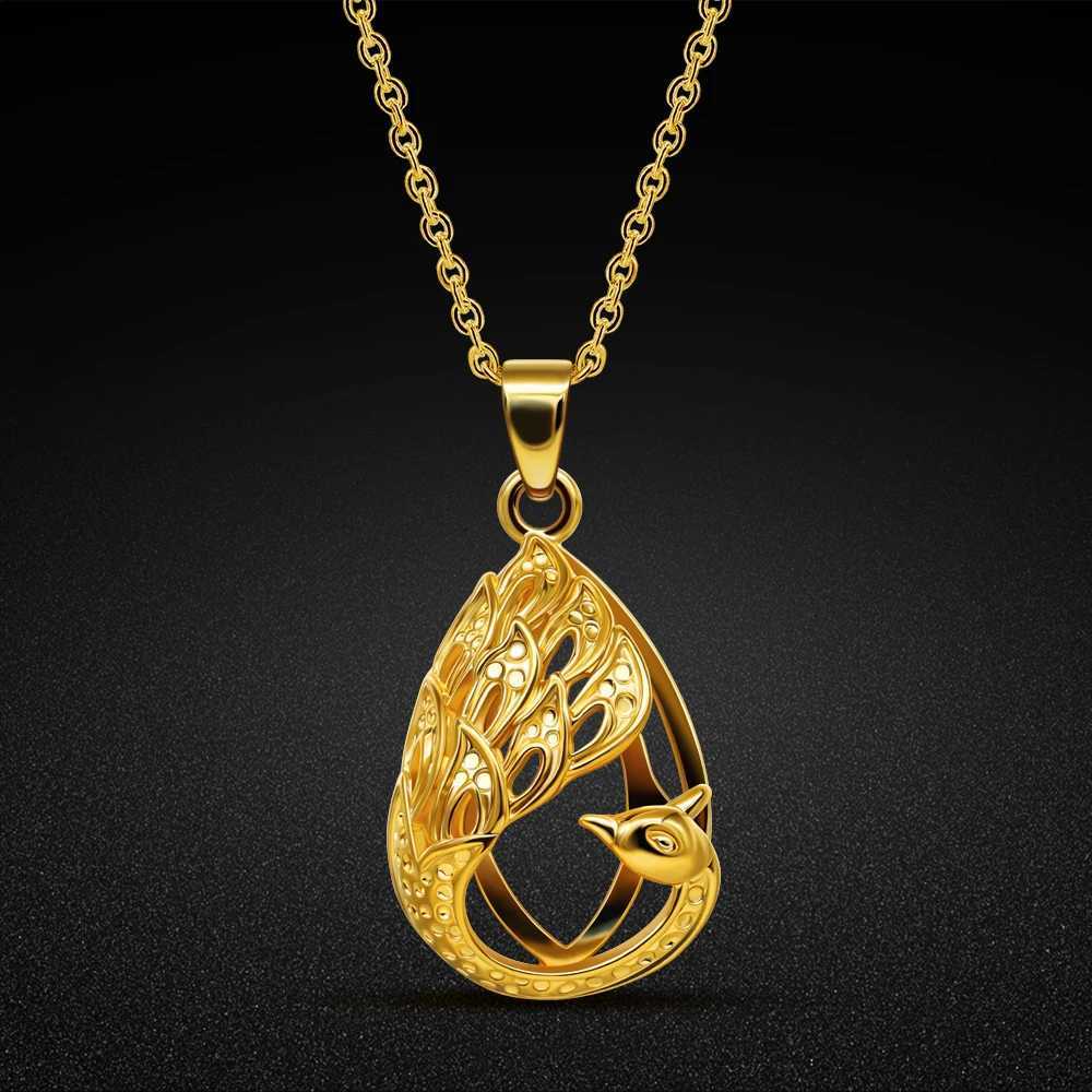 New Gold Swan Pendant Chain Necklace Short Chain Hip Hop Jewelry 925 Silver Pendant Sexy Girl Necklace Jewelry X250224