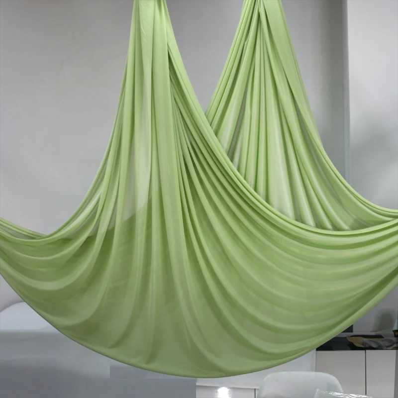 5-meter aerial yoga hammock fabric yoga swing aerial silk anti gravity body building fitness gym home Pilates yoga belt X250224