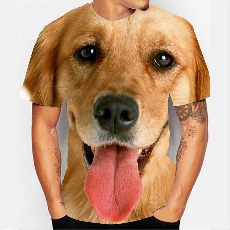 Funny Cute Dogs T-Shirts Animal 3D Print Streetwear Men Women Casual Fashion Oversized T Shirt Harajuku Kids Tees Tops Clothing W250224