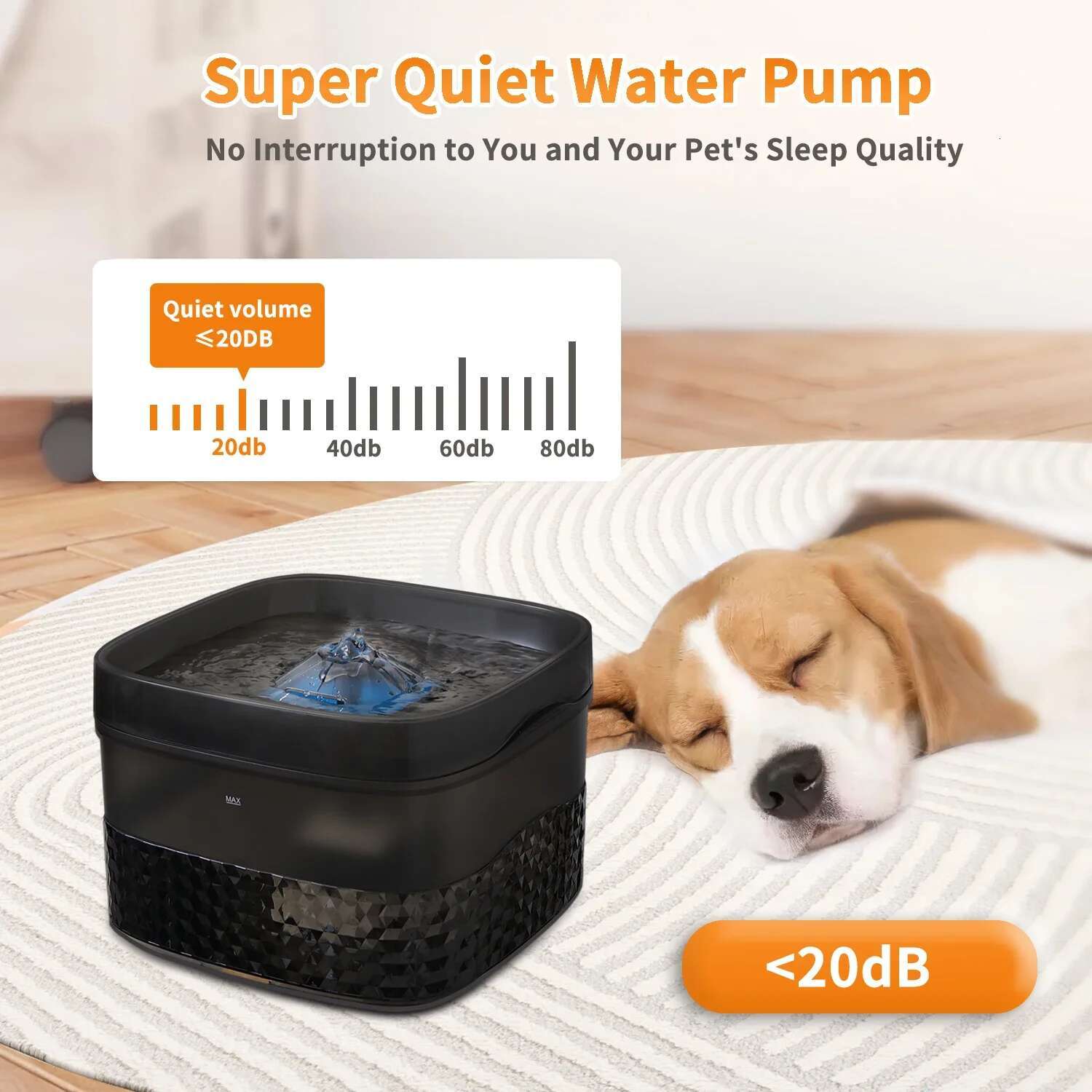 5.5L/9L Dog Bowl Pet Water Fountain with Ultra-Quiet Pump for Multiple Cats or Dogs Automatic Cat Drinking Dispenser