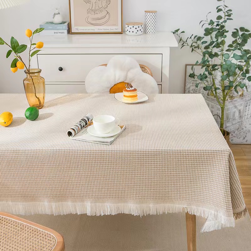 Tablecloth White Thickened Dormitory Dressing Table Dust-proof Photography Background Cloth Picnic Table Mat