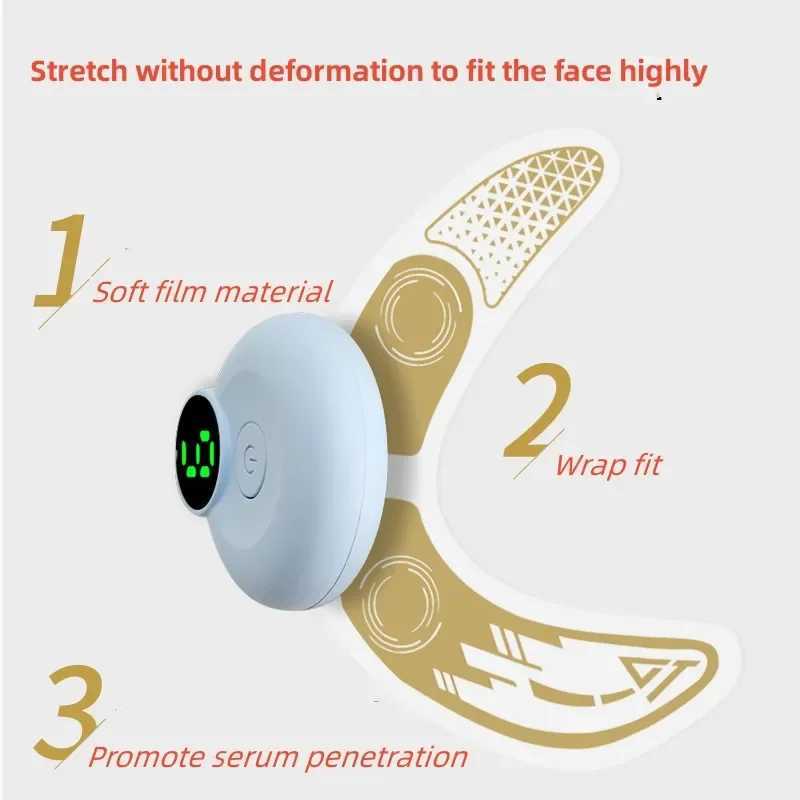 EMS Eye Mask Patch Face Eye Massager Muscle Stimulator Facial Massagers Beauty Eyes Lifting Fatigue Relief eye bags dark circlesXJ250224
