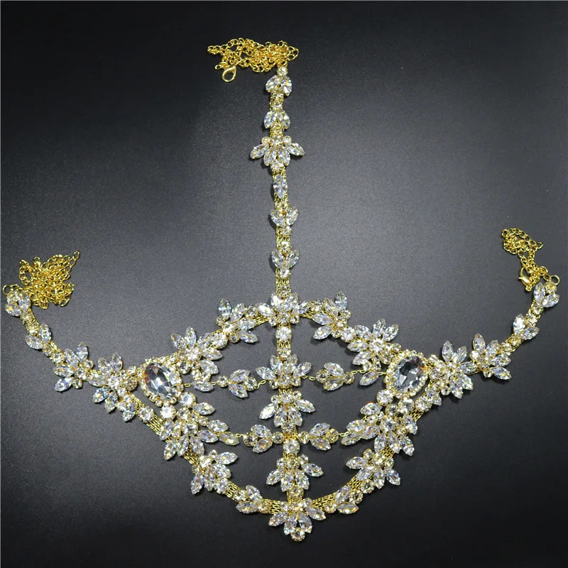Handmade Crystal Half Face Jewelry Cosplay Party Props Girl Birthday Gift 250222 - view 7