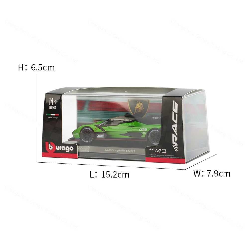 Download 1 43 Lamborghini SC63 Static Die Cast Vehicles Collectible Model Racing Car Toys Acrylic Box Free shipping