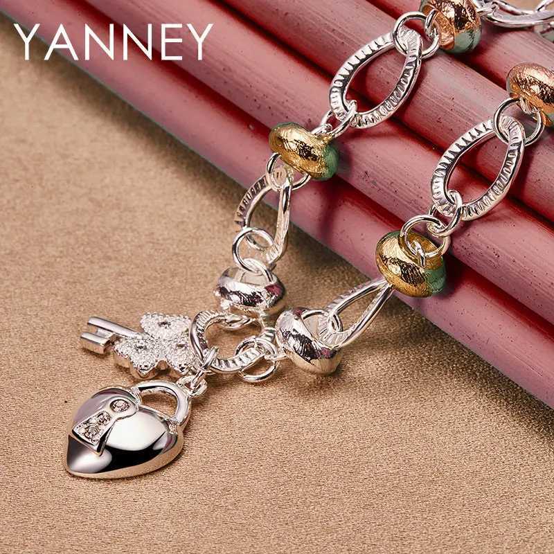 New 925 sterling silver 18 inch zircon necklace mens fashion hip-hop charm gift jewelry wedding X250224