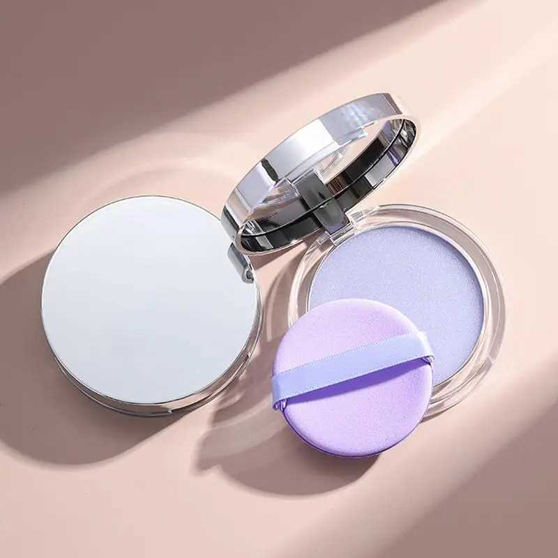 NEW Matte Face Powder Matte Lavender Oil Control Face Powder Long-Lasting Cosmetic Supplies With Mini Powder Puff For Women girlXJ250224