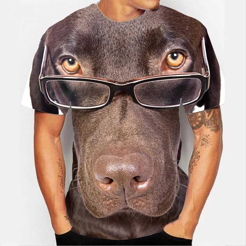 Funny Cute Dogs T-Shirts Animal 3D Print Streetwear Men Women Casual Fashion Oversized T Shirt Harajuku Kids Tees Tops Clothing W250224
