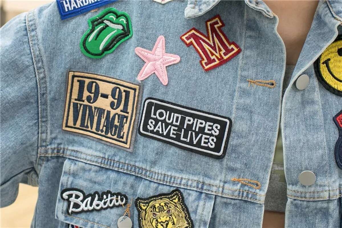Fashion Embroidery Patches Denim Jacket Coat Women designer clothing Haruku Streetwear Hip Hop Trend Loose Jean Jackets Outerwear