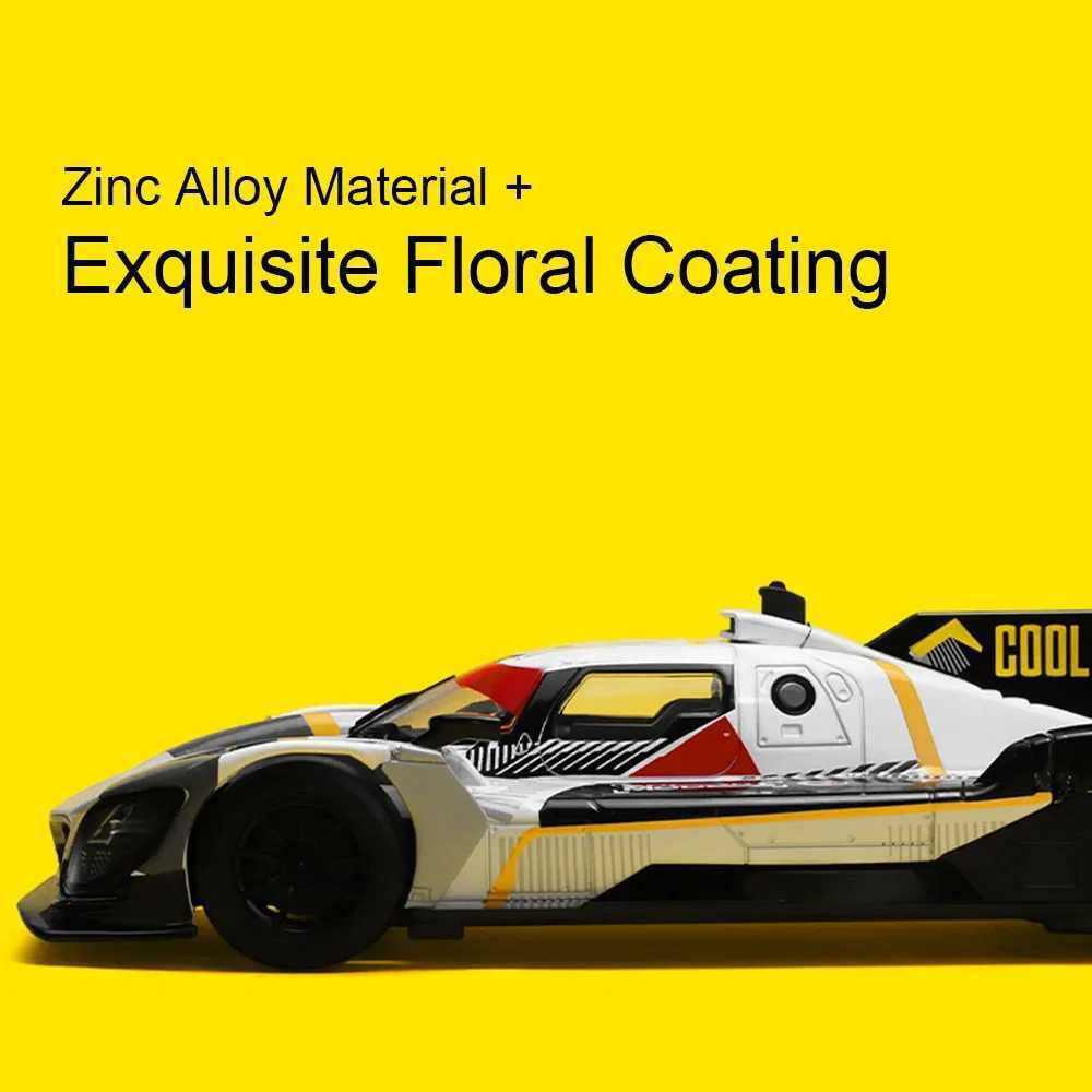 1 24 M HYBRID V8 Toys Miniature Model Car Diecast Alloy Racing Doors Opened with Sound Light Vehices Boyfriend Birthday Gift Free shipping