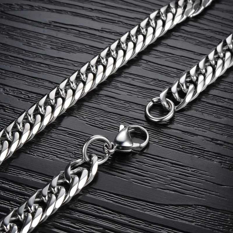 925 Sterling Silver 45-60cm 10mm Cuban Chain Necklace For Man Fashion Jewelry Trend Personality Hip Hop Trendsetter Accessories X250224