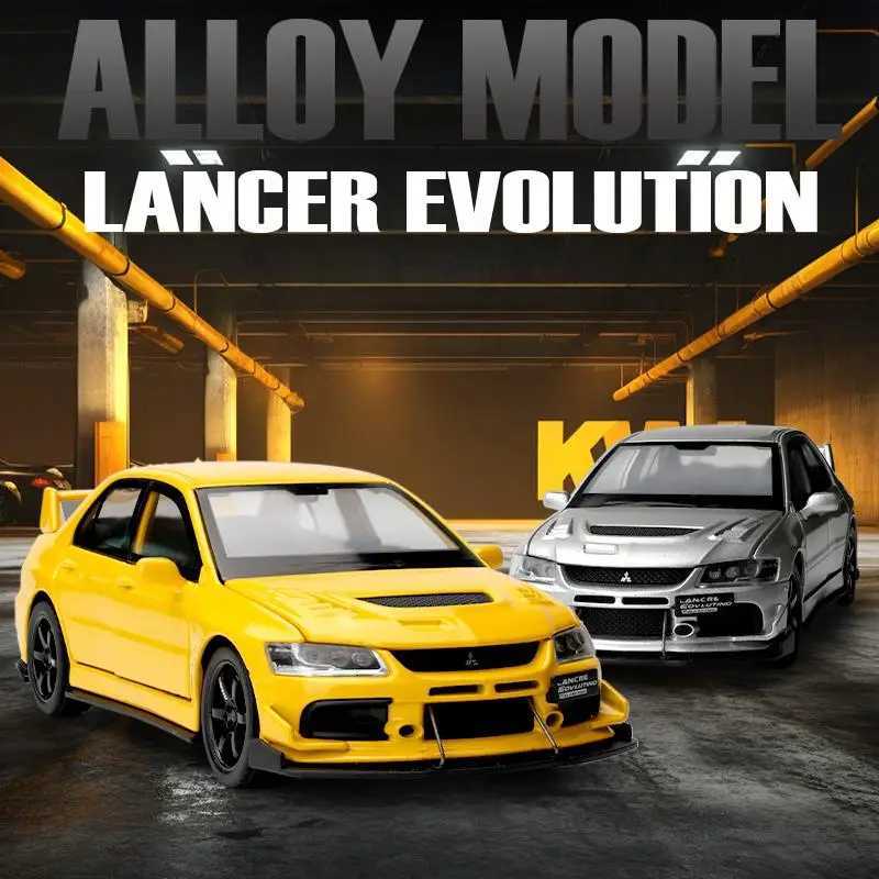 1 32 JDM Mitsubishi Lancer Evolution Alloy Model Toy Diecasts Metal Casting Sound and Light Car Toys For Children Vehicle Free shipping