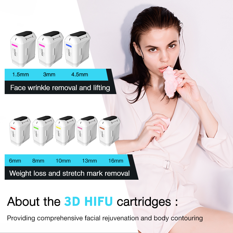 2025 Portable HIFU Smas Face Lifting Machine 13 Cartridges Vmax Wrinkle Remover Device for Anti-aging Body Shaping
