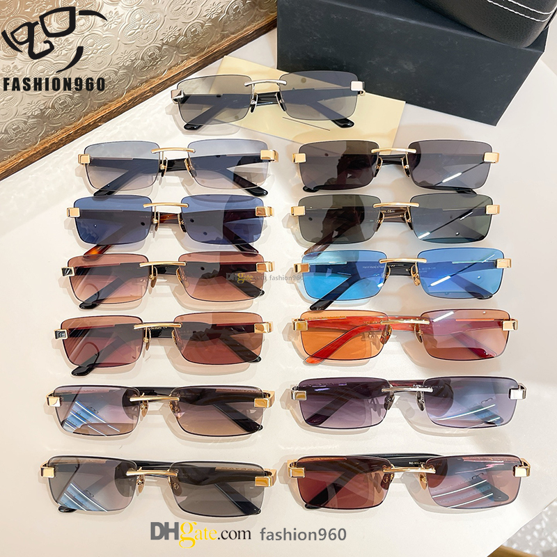 Classic designer mens sunglasses for women UV400 artist design metal temple Spring colorful frames radiation UV protection rectangle des lunettes de soleil