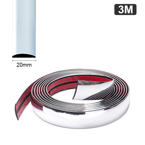 Chrome Body Strip Bumper Door Protector Moulding Styg Sticker Window Car Exterior Trim Accessories