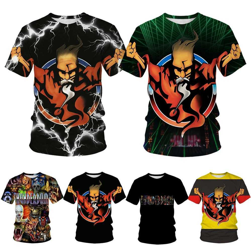 Summer fashion trend mens 3D printed personalized cool pattern casual and comfortable short sleeved T-shirt W250224