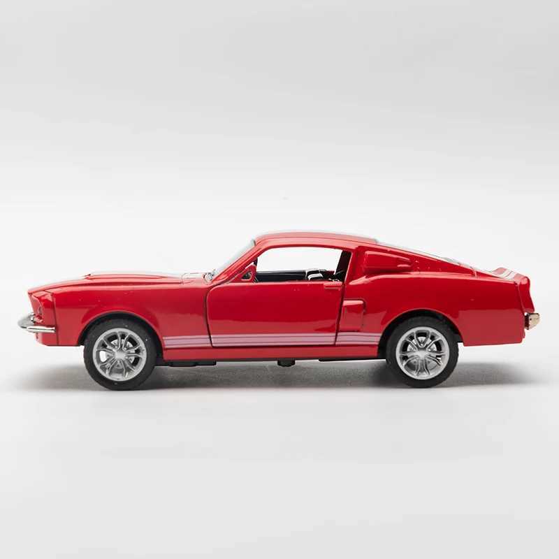 1 32 alloy die-casting stang GT ic retro model pull back micro car replica used for childrens collection gifts Free shipping