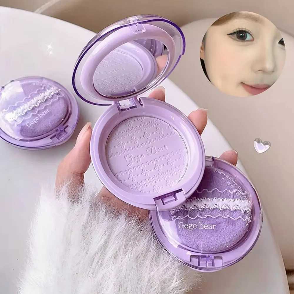 Embossed Feather Soft Honey Powder Cake Light Delicate Concealer Oil Control Makeup Invisible Pores On Lasting Face MakeupXJ250224