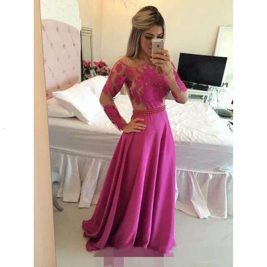 Prom Gold Dresses Bateau Off The Shoulder Long Sleeves Tulle Lace Applique Beaded Wiast Or Length Evening Party Gowns Custom Made