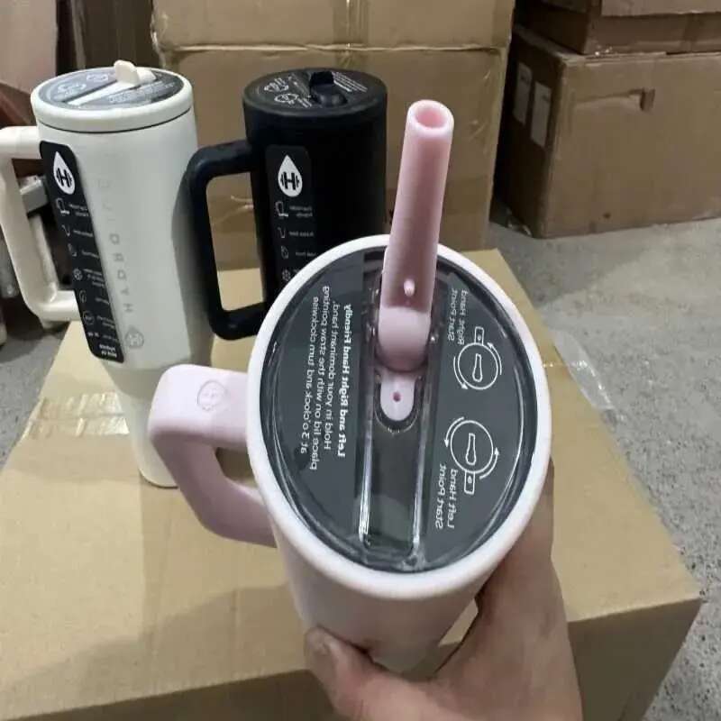 HydroJug New 40oz High Quality Fashion Large Capacity Sealed Straw Car Cup Stainless Steel Vacuum Insulated Tr Y250210 ml beixichen