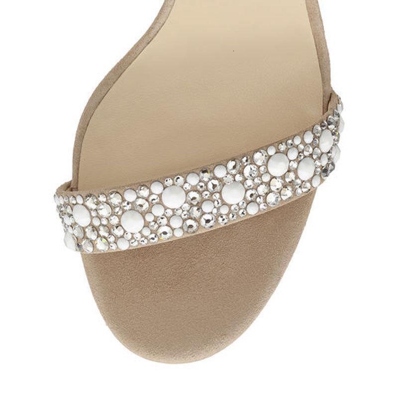 Summer new women's sandals sexy slim and fashionable feather rhinestone exposed toe size