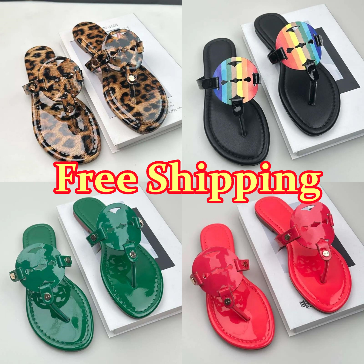 Designer Shoes Womens Slippers and Sandals Fashionable Summer Slippers Herringbone Slippers Bottom Beach Shoes Toe Slippers Designer Sandals 35-43