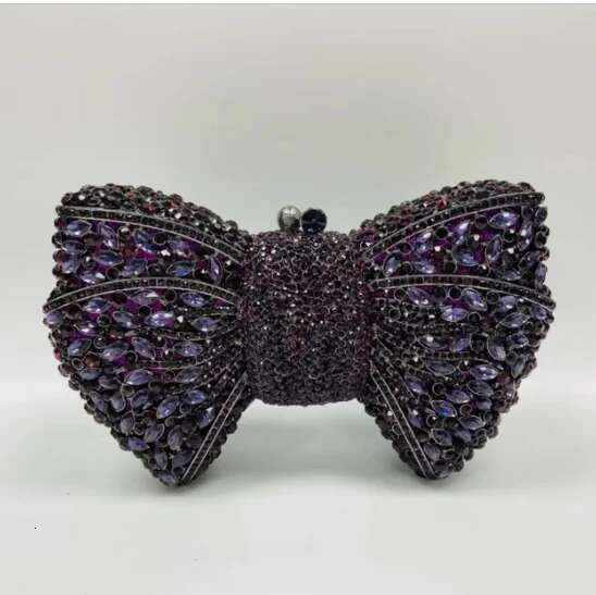 Women's Bags XIYUAN Color Fashion Hollow Bow Woman Evening Bag Wedding Bride Dia Stone Purse Crystal Banquet Gala Party Dinner Handbag