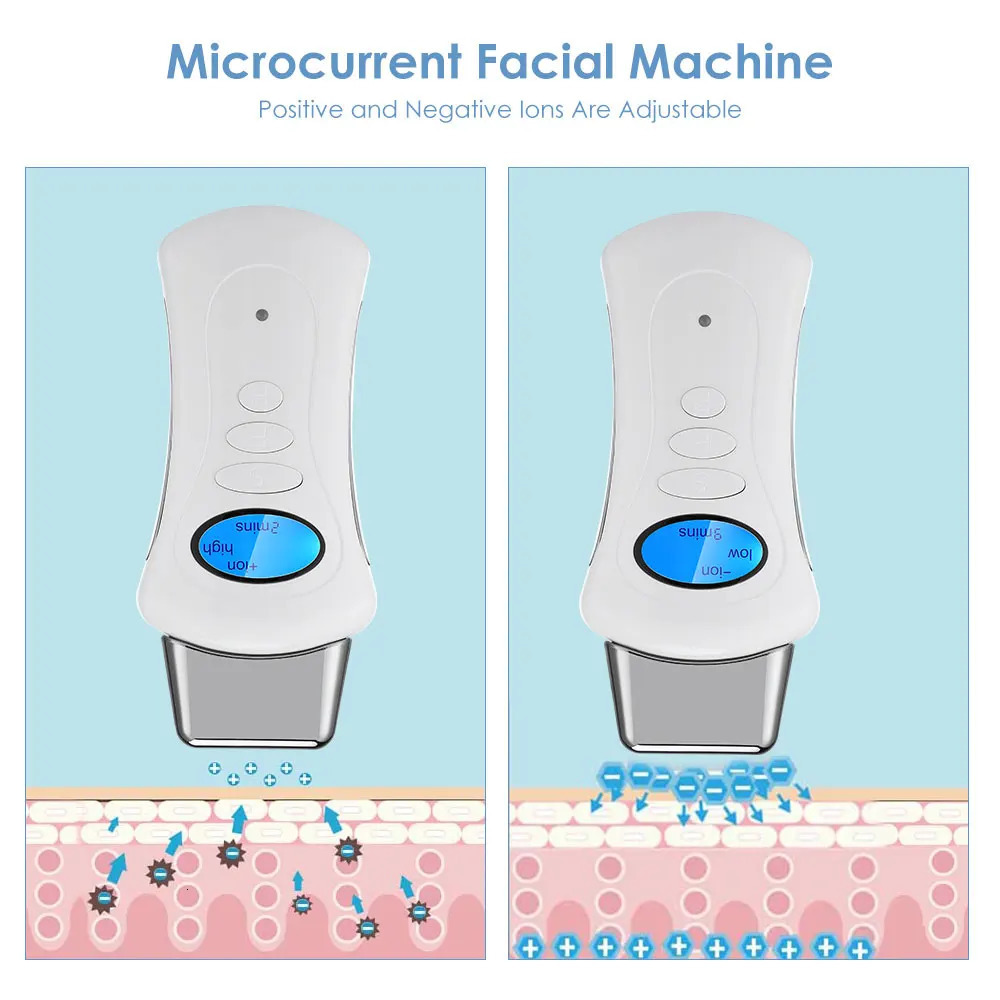 Galvanic Facial Machine Microcurrent Skin Rejuvenate Tightening Face Lifting Machine Body Slimming Skin Care Tool 250224